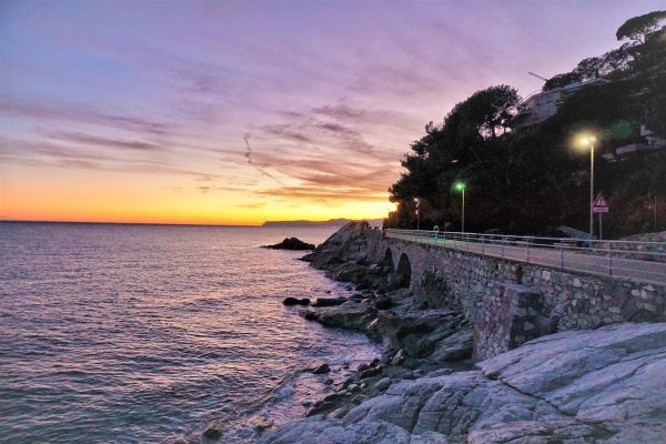 La pista ciclopedonale Piani d’Invrea a Varazze