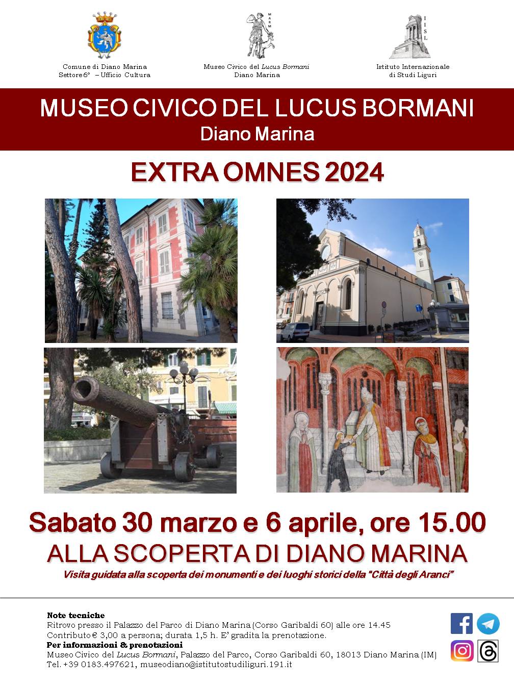 Al Museo Civico di Diano Marina due nuovi appuntamenti “Alla scoperta di Diano Marina”