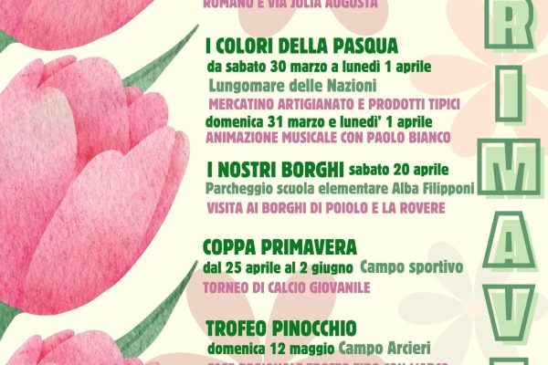 Benvenuta primavera, da sabato 23 marzo escursioni a San Bartolomeo al Mare