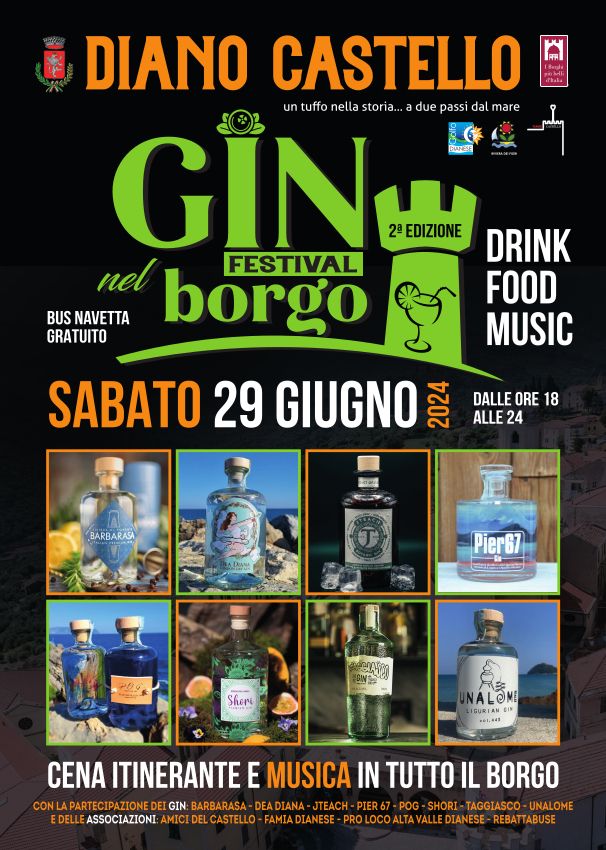 Sabato a Diano Castello c’è “Gin nel borgo”