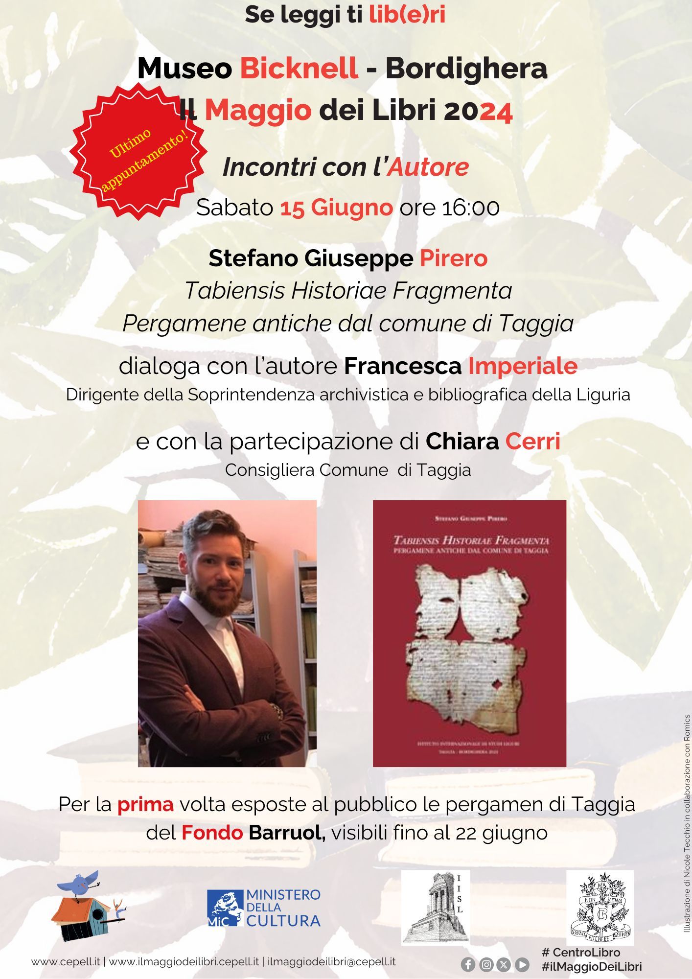 Pergamene antiche dal Comune di Taggia. Ultimo appuntamento del maggio dei libri al museo Bicknell