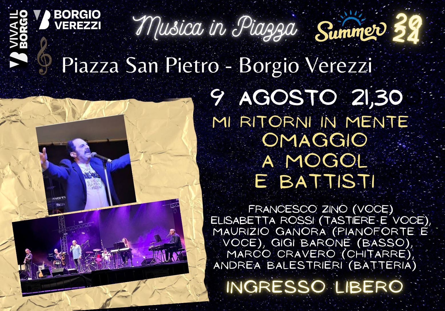 A Borgio Verezzi torna la musica in piazza