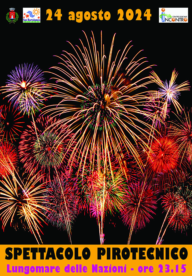 24 agosto Festa patronale a San Bartolomeo al Mare coi fuochi artificiali
