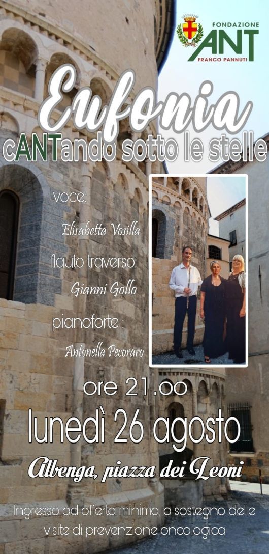 Lunedì ad Albenga un bel concerto del gruppo Eufonia