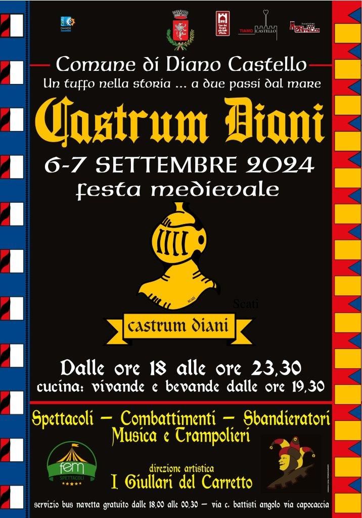 Venerdì e sabato torna “Castrum Diani” rievocazione medioevale a Diano Castello