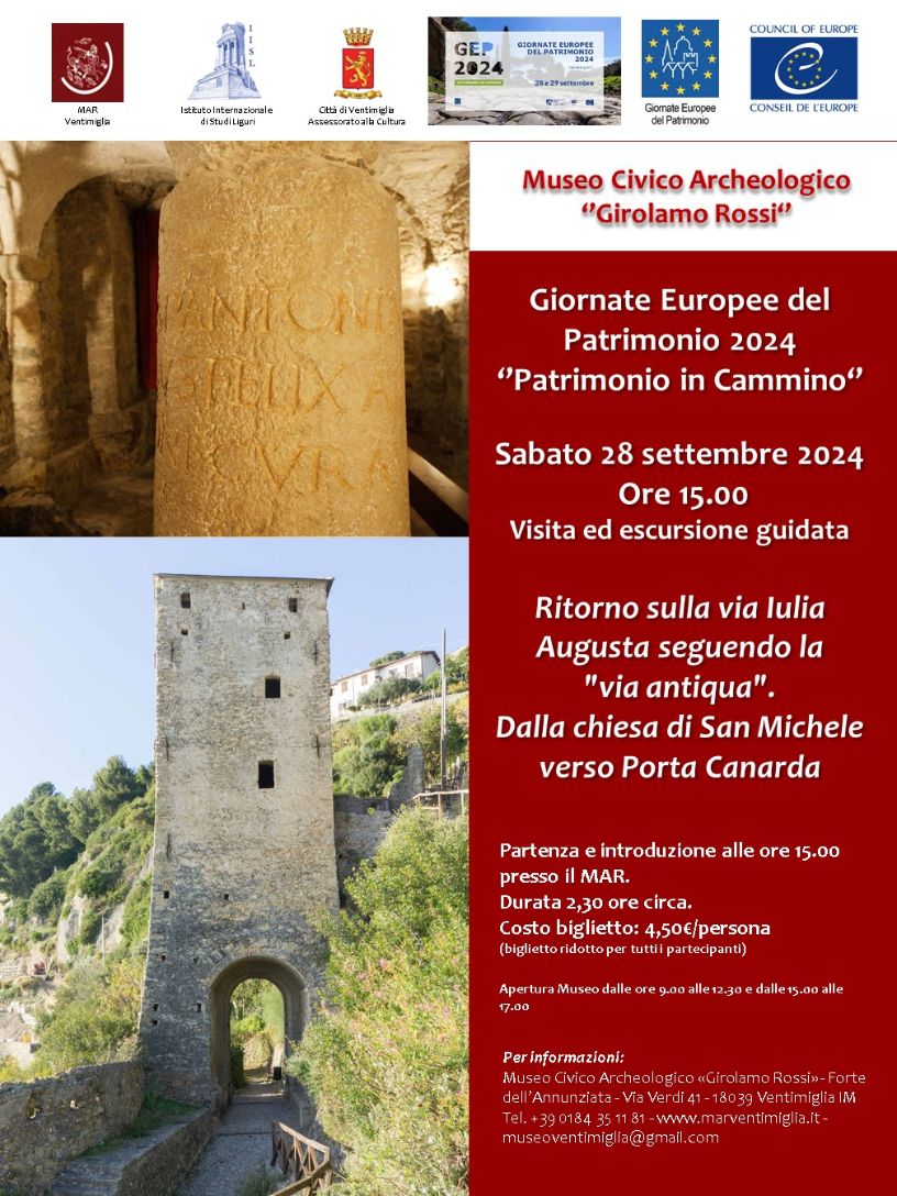 Il Mar di Ventimiglia alle Giornate Europee del patrimonio