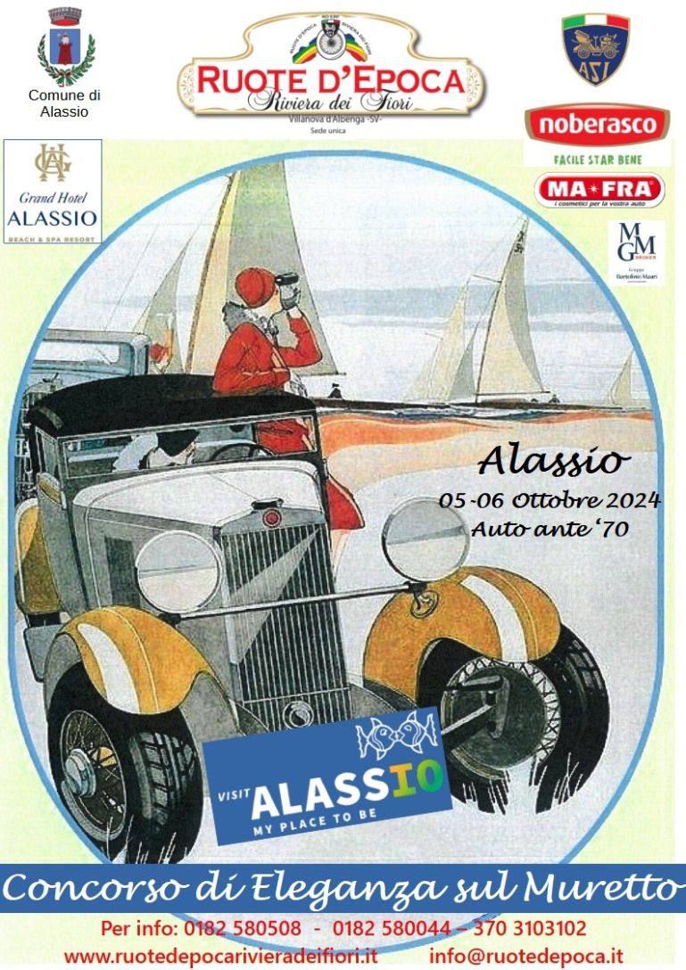 Ad Alassio un weekend dedicato all’eleganza con gli equipaggi di autovetture ante ‘70
