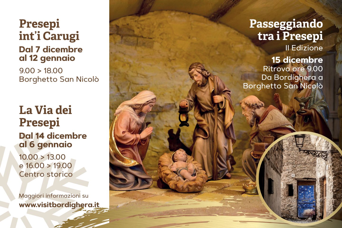 Le manifestazioni in programma a Bordighera fino all’ 8 dicembre