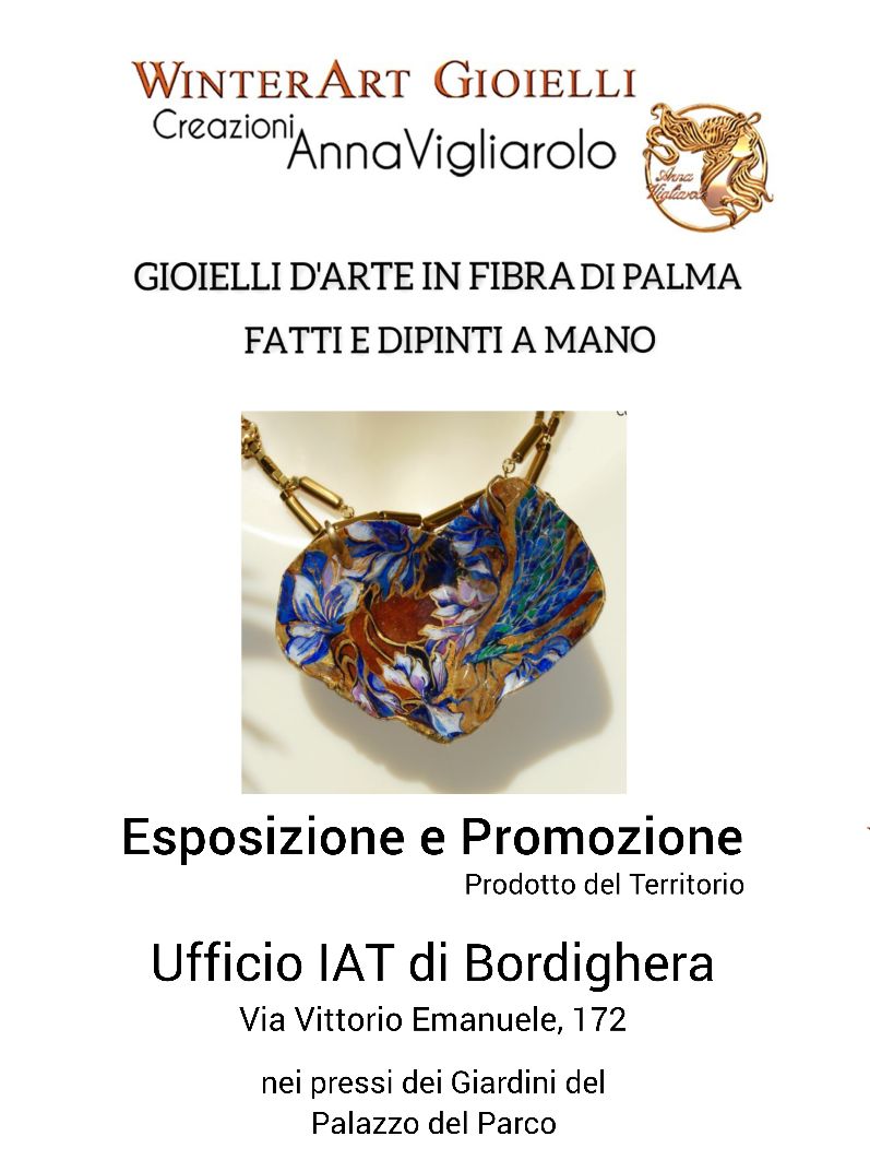 A Bordighera Esposizione Winter Art gioielli presso ufficio I.A.T.