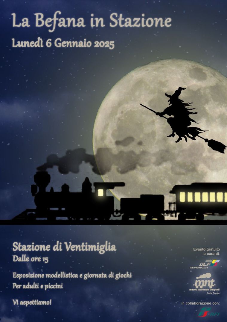 Lunedì’ la Befana arriva alla stazione di Ventimiglia