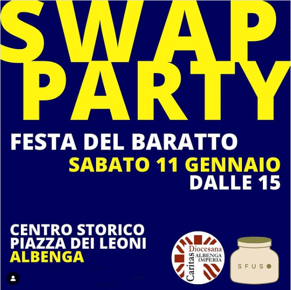 Arriva ad Albenga lo Swap Party per scambiarsi oggetti