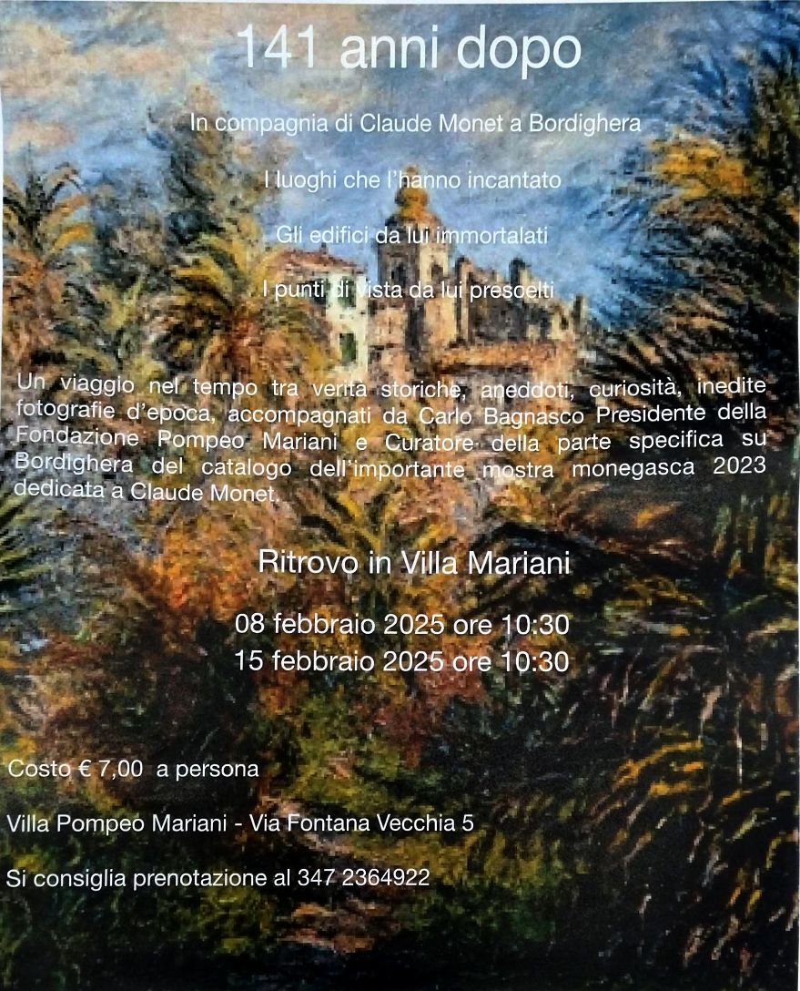 Due appuntamenti culturali a Bordighera