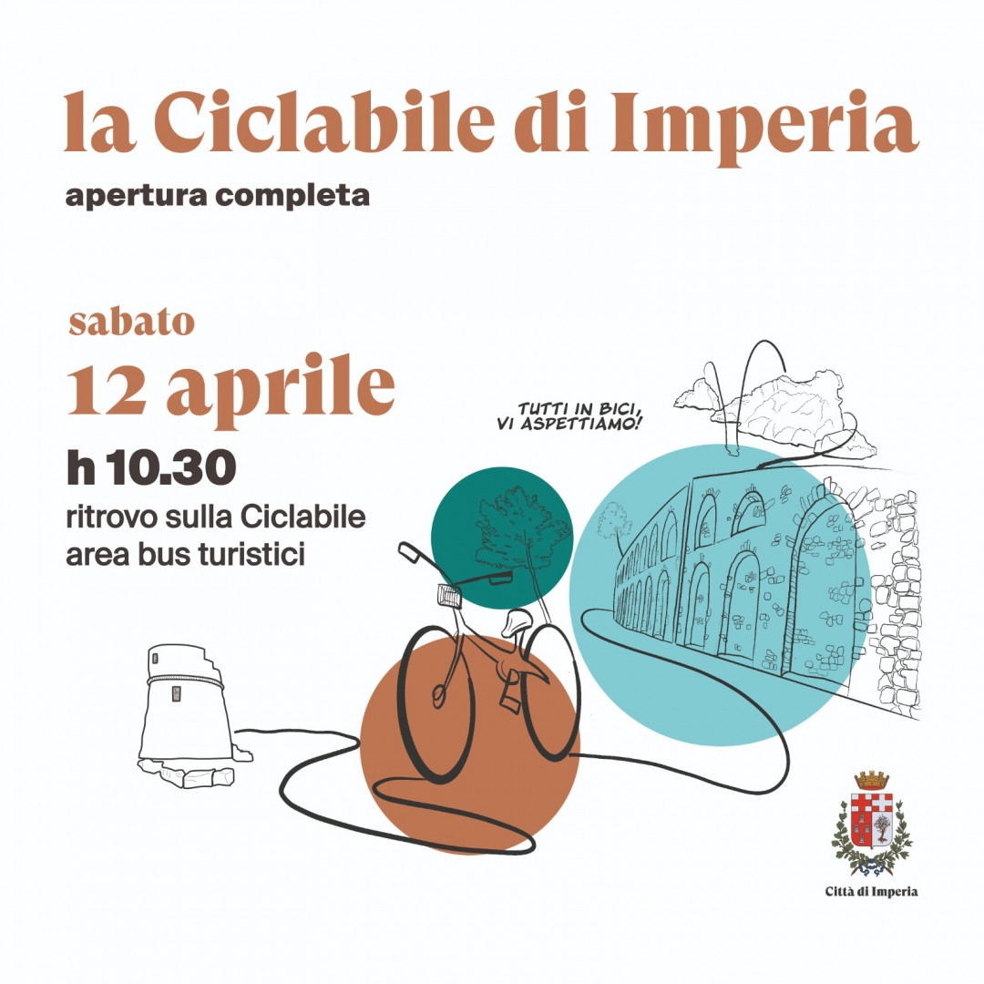 Da sabato 12 aprile sarà possibile andare in bicicletta da Imperia ad Ospedaletti: si inaugura la ciclabile