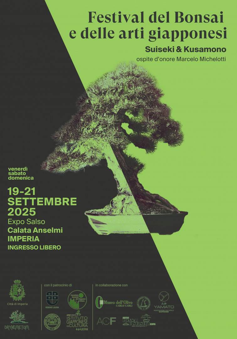 Imperia, al via alla seconda edizione del Festival del Bonsai e delle Arti Giapponesi: dal 19 al 21 settembre all’Expo Salso in scena le tradizioni nipponiche 