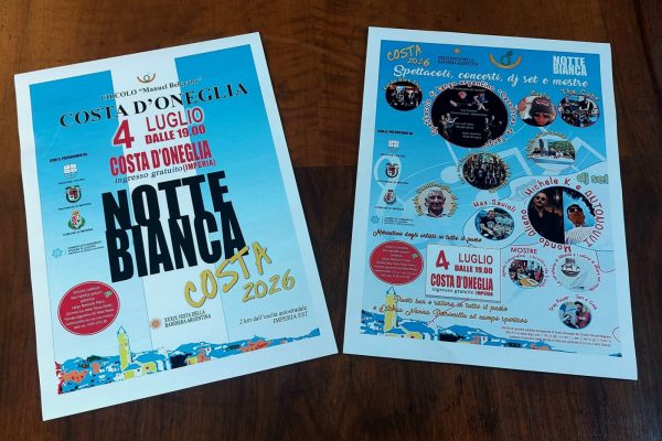 Notte Bianca di Costa d’Oneglia – XXXIX Festa della Bandiera Argentina Sabato 4 luglio, dalle ore 19,00 a tarda notte