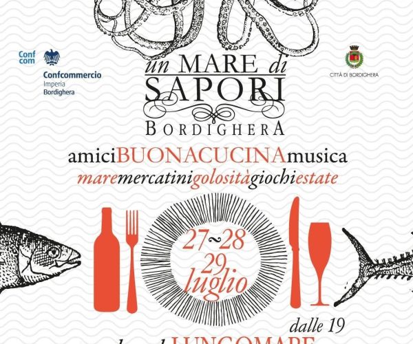 “Un Mare di Sapori” a Bordighera: tre serate di gusto e divertimento sul lungomare