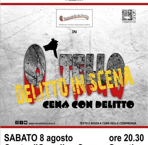 “O Tello – Delitto in scena”: a Costa d’Oneglia arriva la cena con delitto