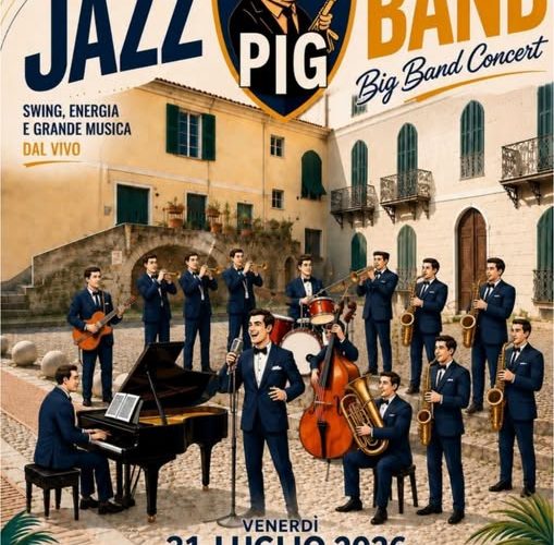 Swing, energia e grande musica dal vivo: la Jazz Pig Band in concerto a Diano Castello