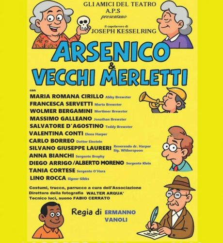 “Arsenico e vecchi merletti” in scena a Diano Marina: il 1° agosto risate assicurate a Villa Scarsella