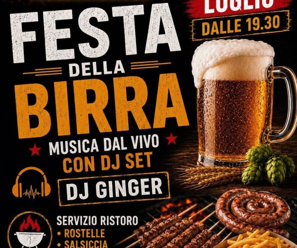 Festa della Birra a Santo Stefano al Mare: musica, DJ set e servizio ristoro al Campo Sportivo