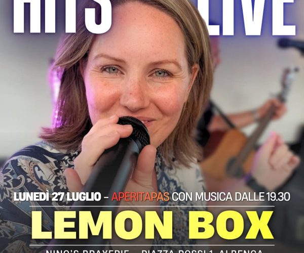 Aperitapas e musica dal vivo: i Lemon Box portano le hit degli anni ’90 e 2000 ad Albenga