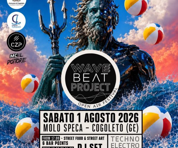 “Wave Beat Project” accende l’estate di Cogoleto: musica, street art e street food al Molo Speca