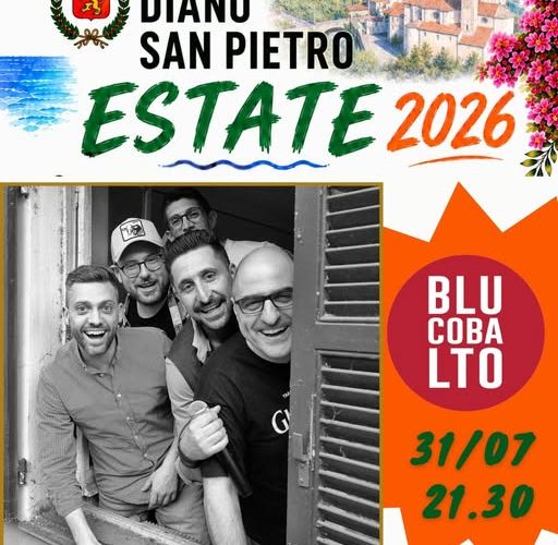 Cena, drinks e live music: a Diano San Pietro una serata di festa con i Blu Cobalto