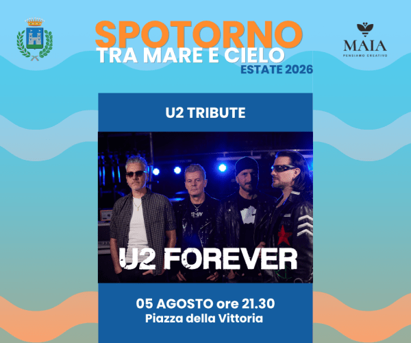 “Spotorno tra mare e cielo”: in Piazza della Vittoria arriva il tributo agli U2