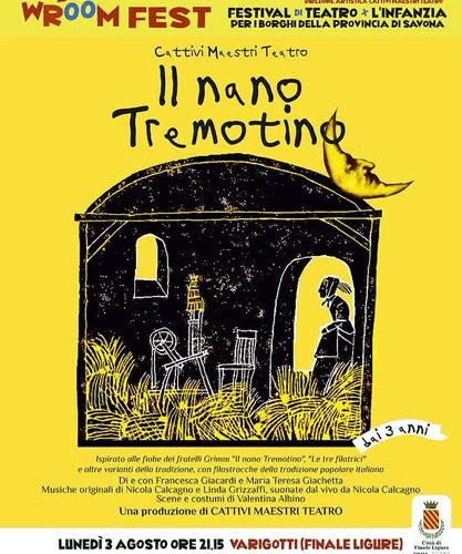 “Il nano Tremotino” sbarca a Varigotti: lunedì 3 agosto il teatro per l’infanzia anima il molo