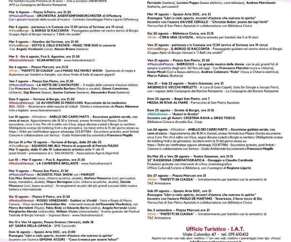 Agosto a Borgio Verezzi: dal teatro alla musica, un mese ricco di eventi imperdibili