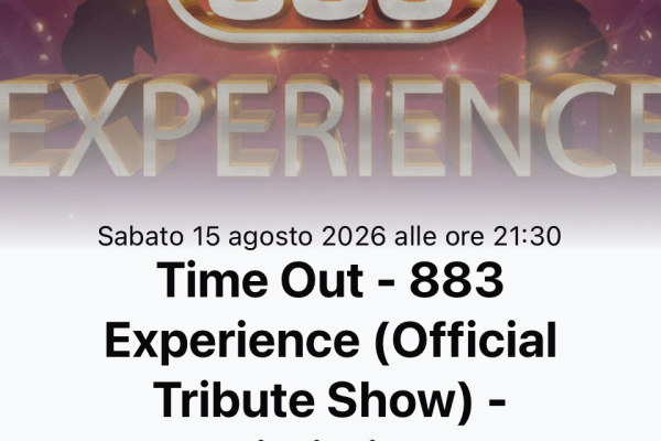 Ferragosto a ritmo di pop a Ventimiglia: il 15 agosto arriva il “Time Out – 883 Experience”