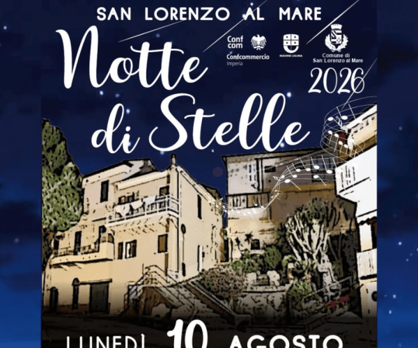 Magia a San Lorenzo al Mare: il 10 agosto torna la “Notte di Stelle” con fuochi d’artificio e artisti di strada