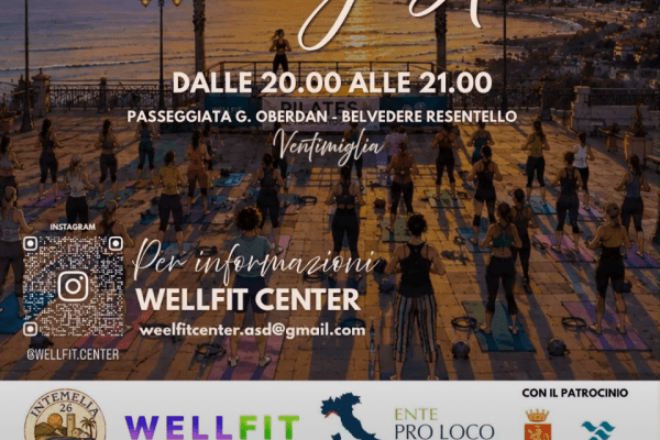 Benessere vista mare: a Ventimiglia un mese di “Pilates al tramonto” sulla Passeggiata Oberdan