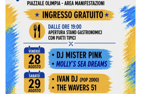 “Fa & Desfà” anima San Bartolomeo al Mare: dal 28 al 30 agosto tre giorni di musica e gastronomia