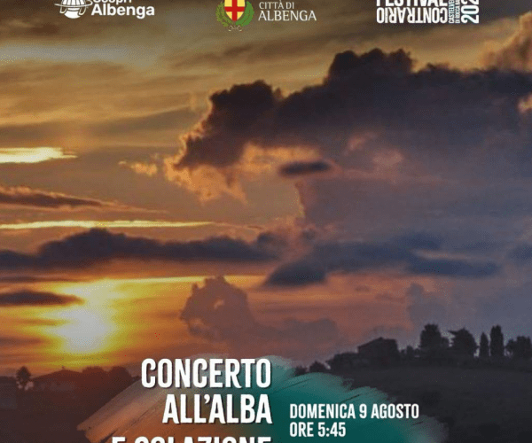 Magia all’alba ad Albenga: il 9 agosto concerto del Quartetto Cherubini e colazione ligure a Salea
