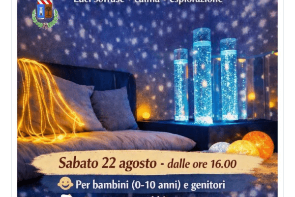 Esperienza Snoezelen a Costarainera: sabato 22 agosto un viaggio sensoriale per bambini e genitori