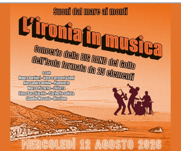 “L’ironia in musica”: a Bergeggi il concerto estivo della Big Band del Golfo dell’Isola