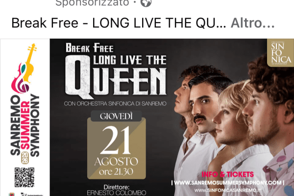 I grandi successi dei Queen in chiave sinfonica: il 21 agosto torna la Sanremo Summer Symphony