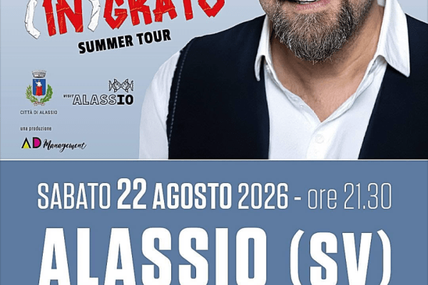 “Risate a non finire” ad Alassio: il 22 agosto arriva Antonio Ornano con l'”(IN)GRATO Summer Tour”