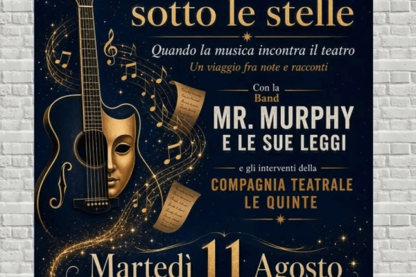 Quando la musica incontra il teatro: ad Albisola Superiore arriva lo spettacolo di Mr. Murphy e Le Quinte
