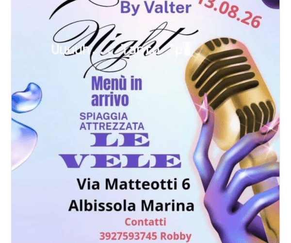 Canto e divertimento in riva al mare: arriva la “Karaoke Night” targata Valter ad Albissola Marina