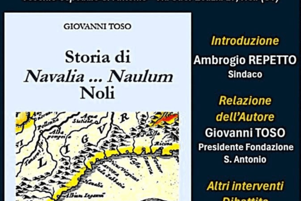 n viaggio alle radici di Noli: incontro letterario al Vecchio ospedale Sant’Antonio