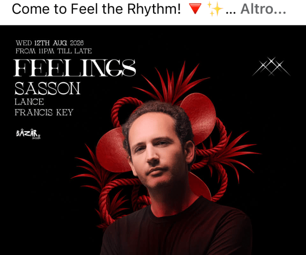 Le Vele Alassio chiamano a raccolta il popolo della notte: mercoledì 12 agosto l’evento “Feelings”