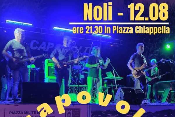 Serata rock a Noli con le canzoni di Vasco Rossi: il 12 agosto sul palco i Capovolti
