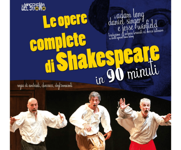 Una sfida a teatro: a Celle Ligure va in scena tutto Shakespeare in soli 90 minuti