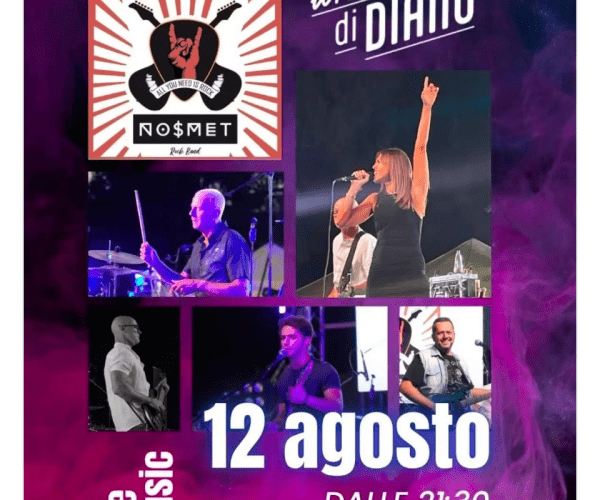 Serata rock al Bowling Diano: il 12 agosto arrivano i NO$MET con la loro musica dal vivo