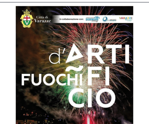 Magia di luci sul mare: il 15 agosto grande spettacolo pirotecnico a Varazze