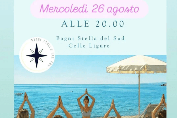 Relax in riva al mare a Celle Ligure: torna lo “Yoga al tramonto”
