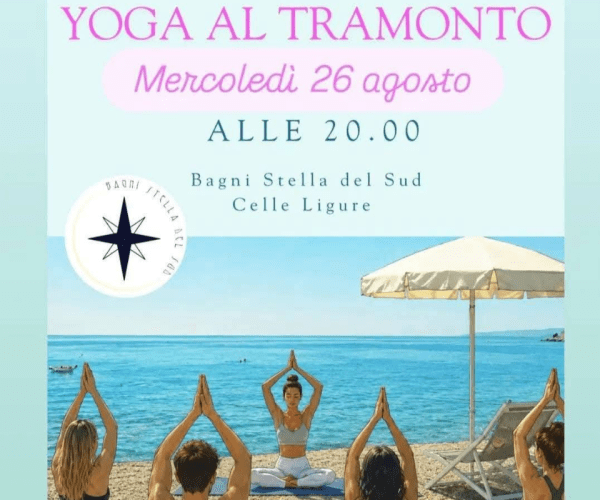 Relax in riva al mare a Celle Ligure: torna lo “Yoga al tramonto”