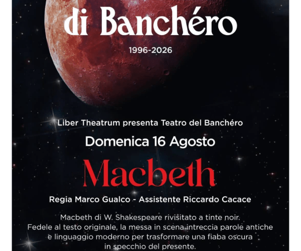 “Macbeth” a tinte noir al Castello dei Doria: il 16 agosto a Dolceacqua per i 30 anni del Banchéro